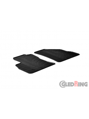 Original Gledring Passform Fußmatten Gummimatten 2 Tlg.-Fixing - Fiat Doblo Cargo 2010->